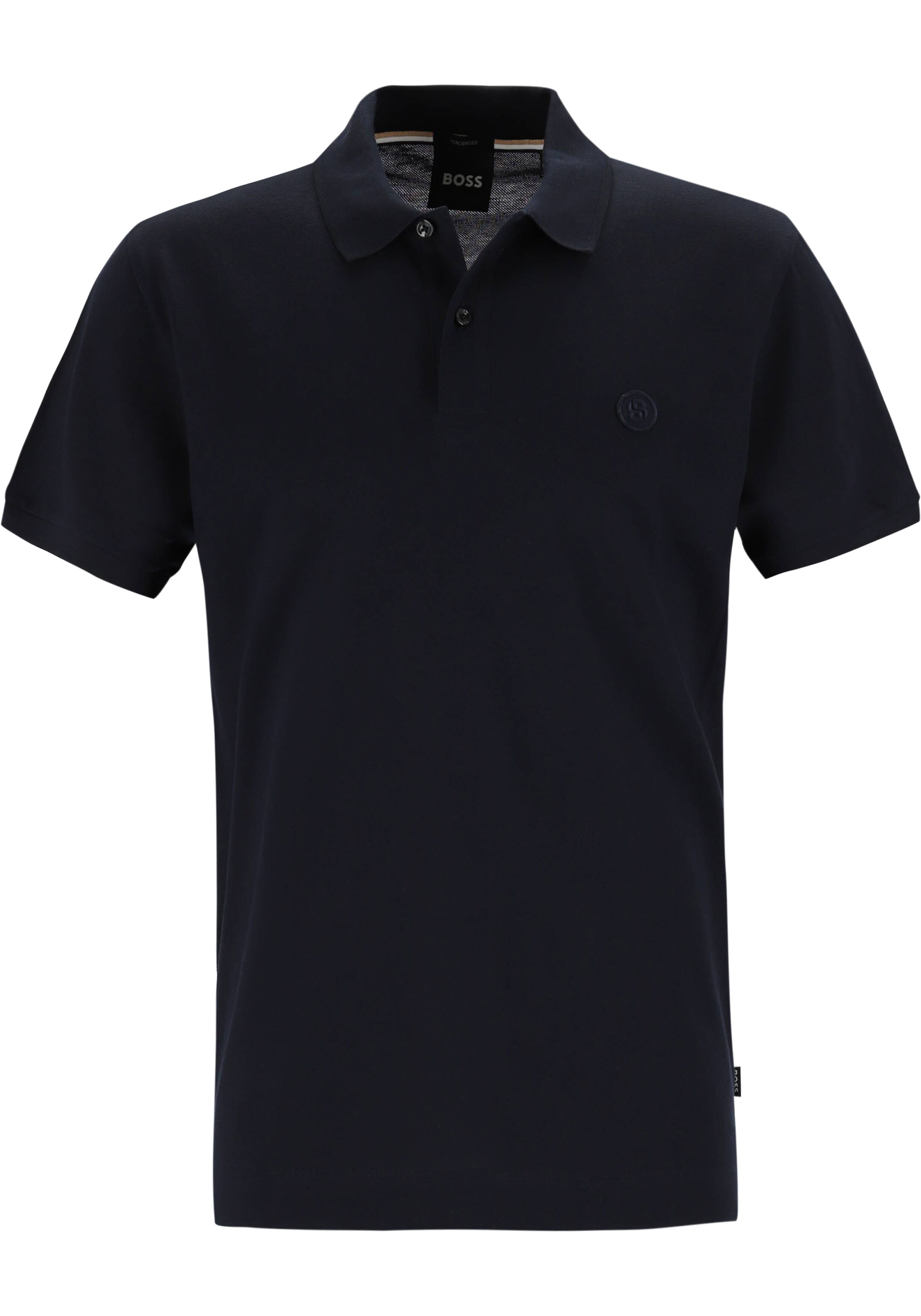 BOSS Parris regular fit heren polo, pique, donkerblauw